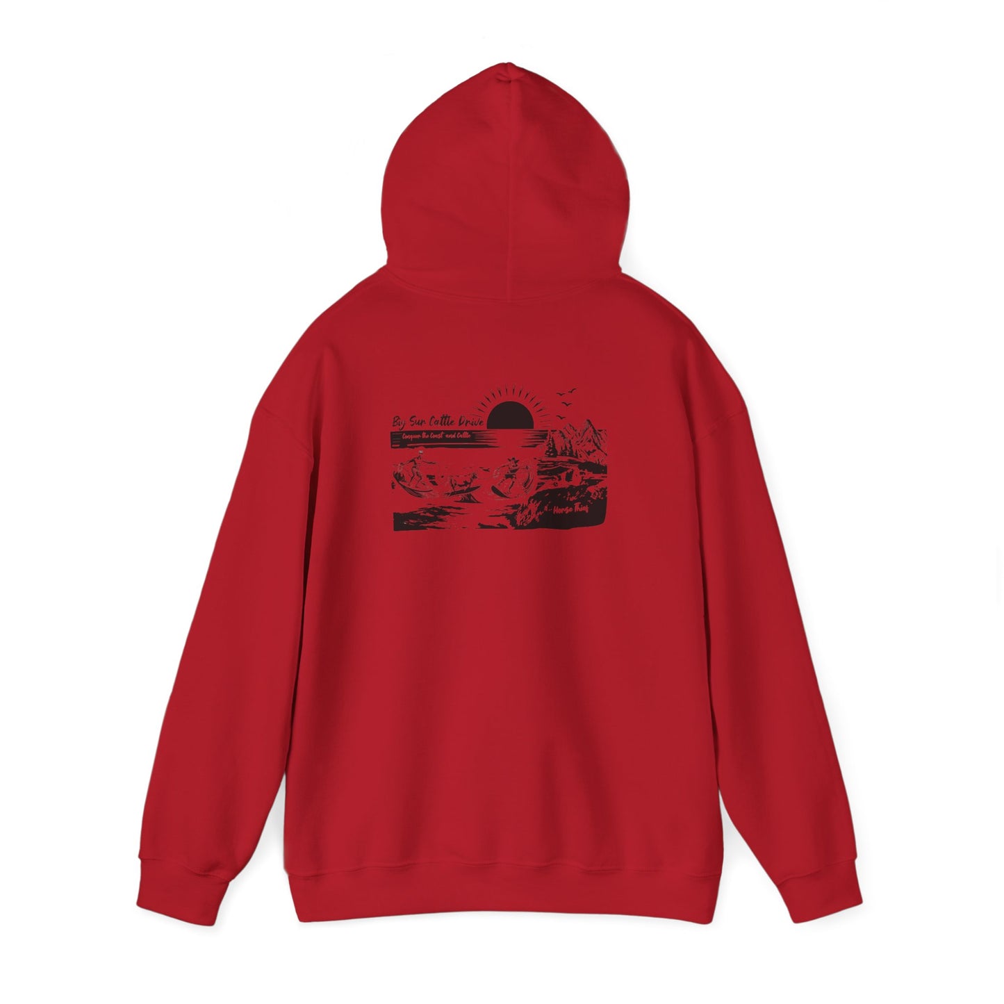 Big Sur Cattle Drive: Conquering the Coast an Cattle Hoodie