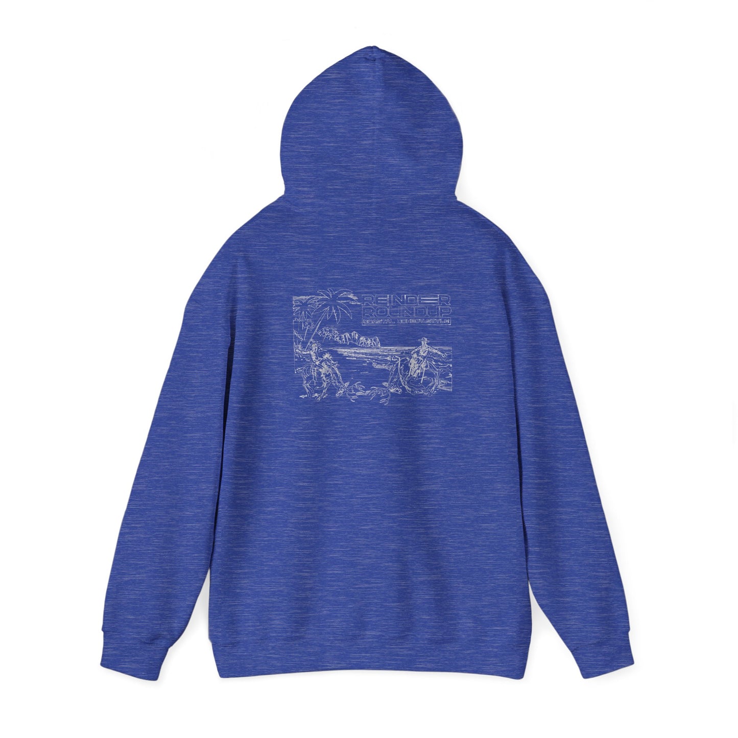 Reindeer Roundup, Coastal Cowboy Style (Dark Hoodie)