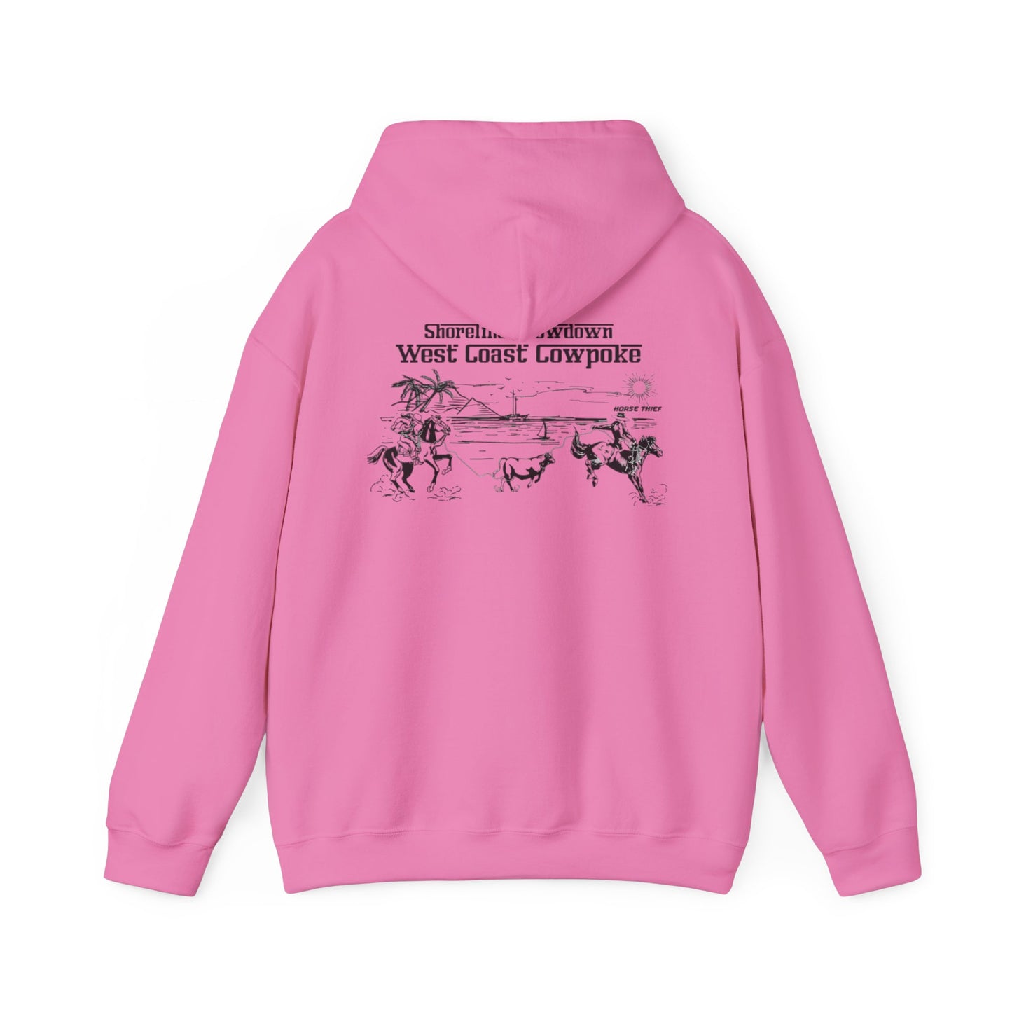 Shoreline Showdown, West Coast Cowpoke (Simplified Design) Hoodie