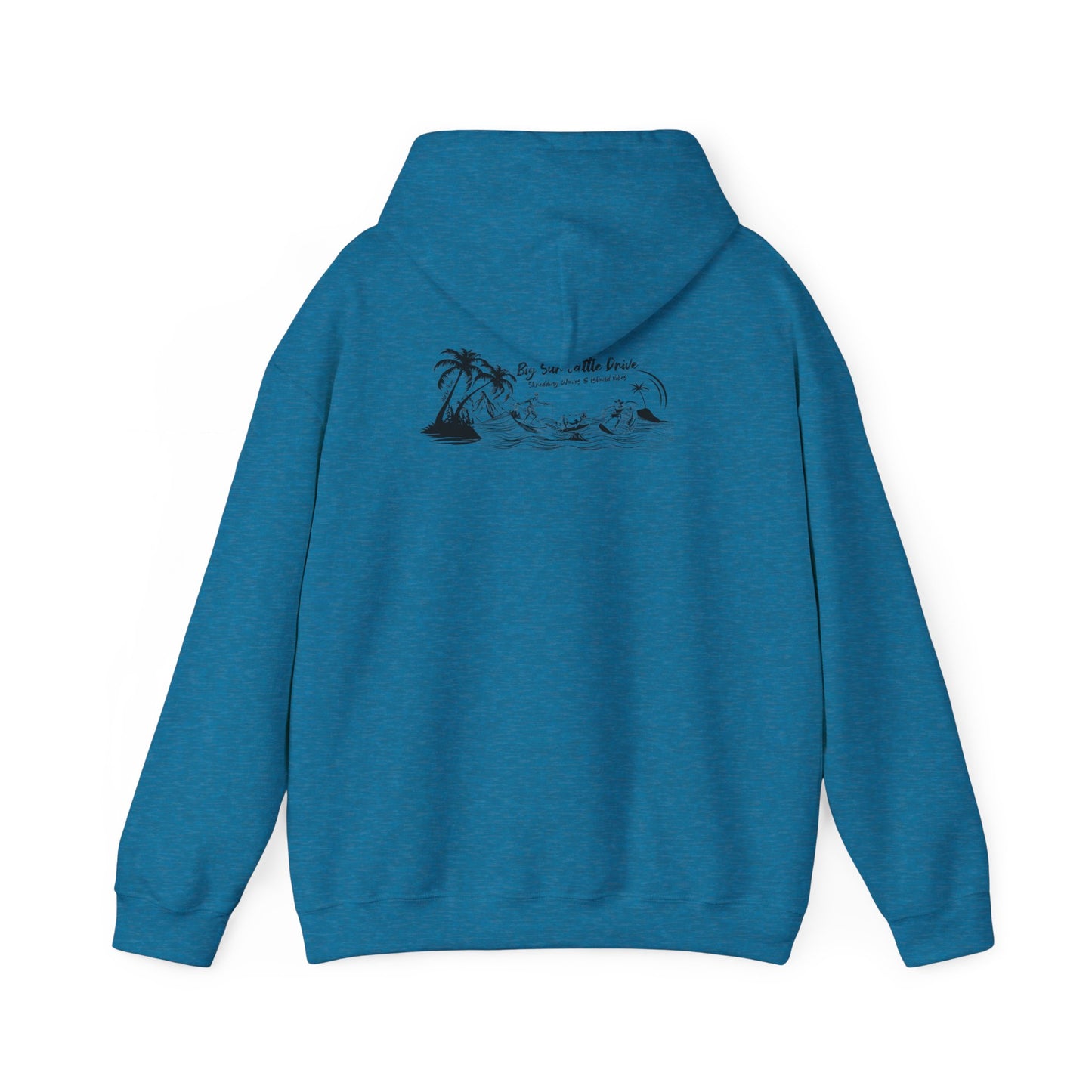 Big Sur Cattle Drive, Shredding Waves (Island Vibes Design) Hoodie