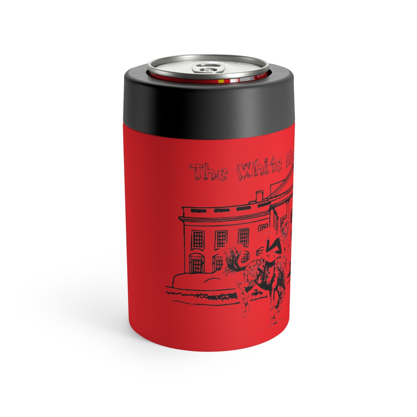 The White House Wrangler: Political Rodeo, Bucking Horse (12 Oz Can Tumbler)