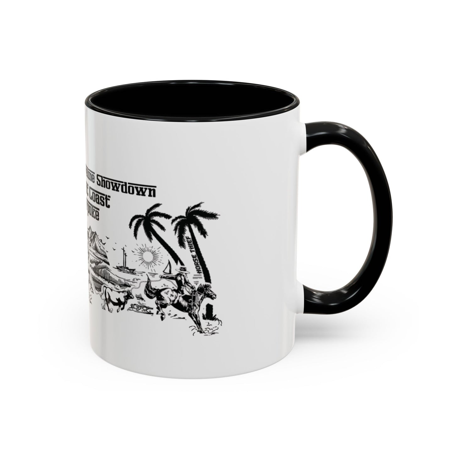 Shoreline Showdown, West Coast Cowpoke detailed Mug (11 and 15oz)