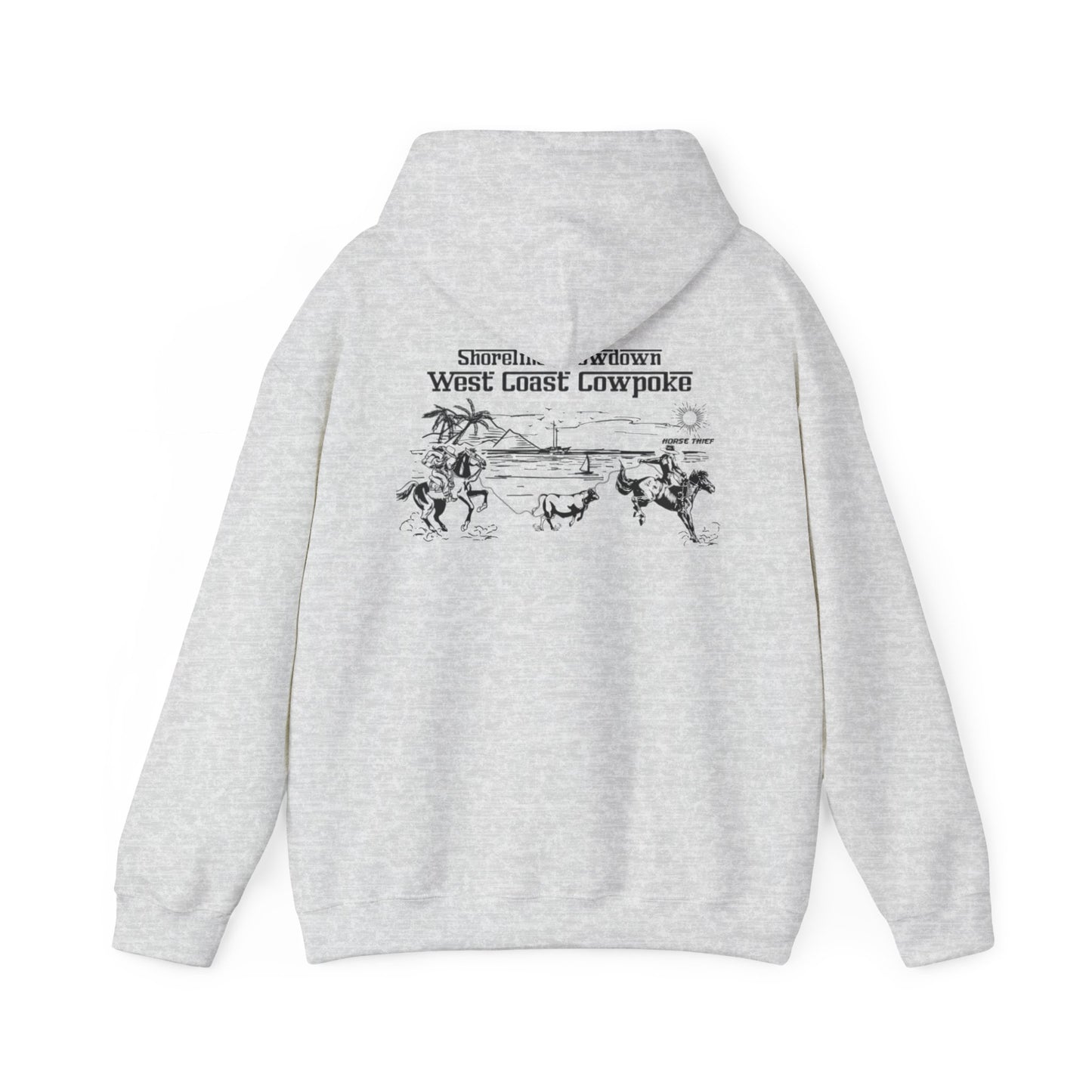 Shoreline Showdown, West Coast Cowpoke (Simplified Design) Hoodie