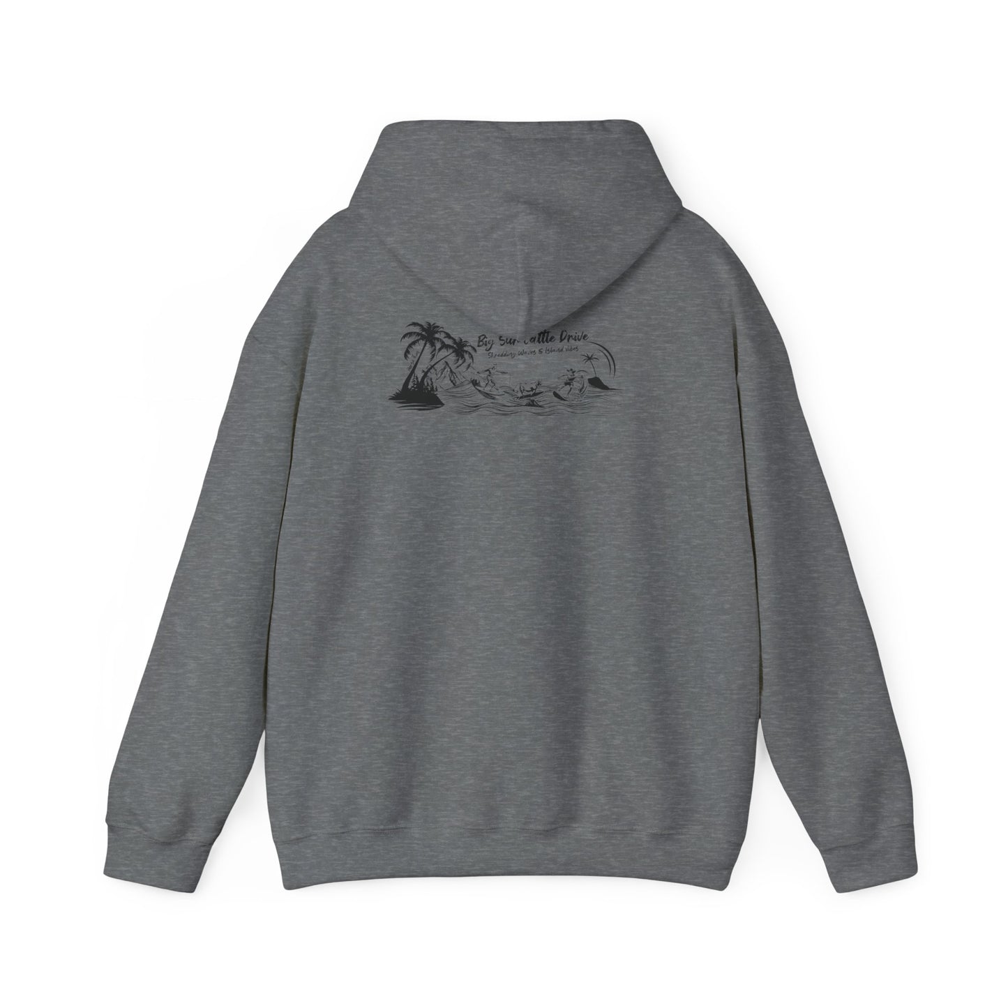 Big Sur Cattle Drive, Shredding Waves (Island Vibes Design) Hoodie