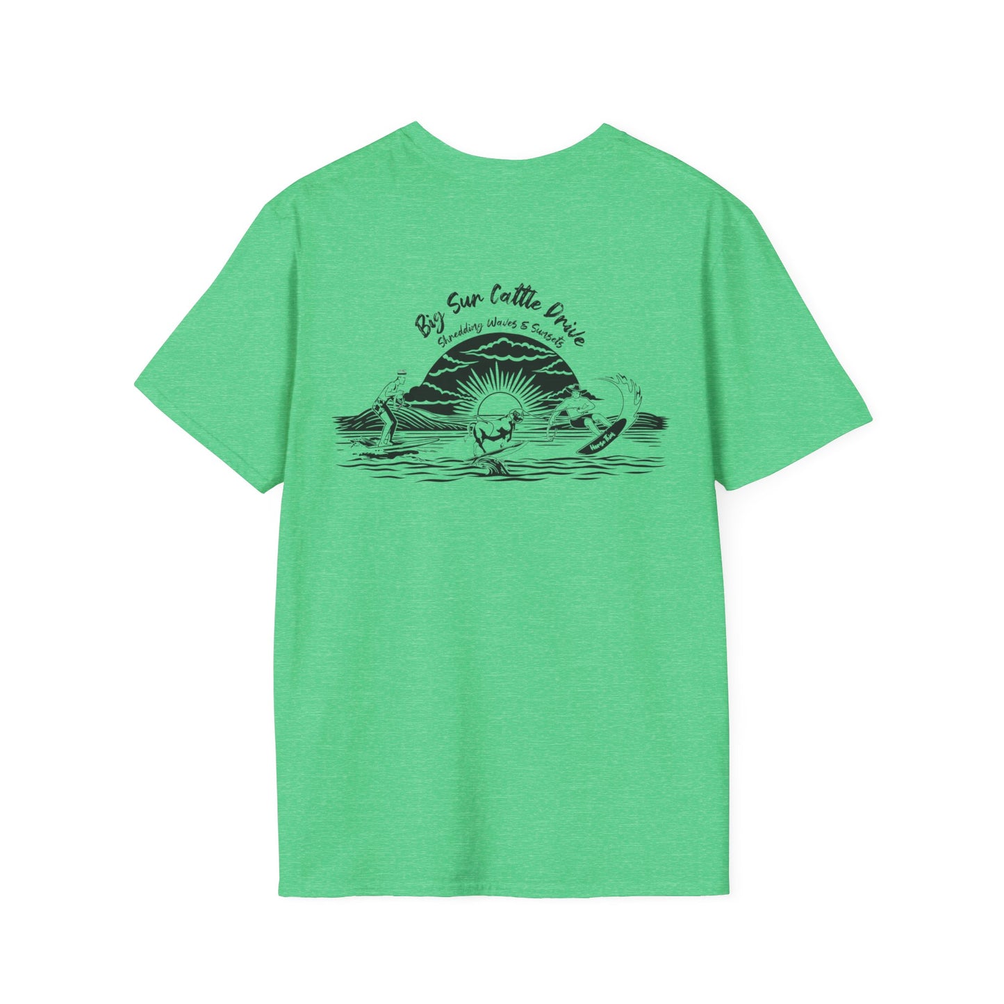 Big Sur Cattle Drive, Shredding Waves and Sunsets (Classic Tee)