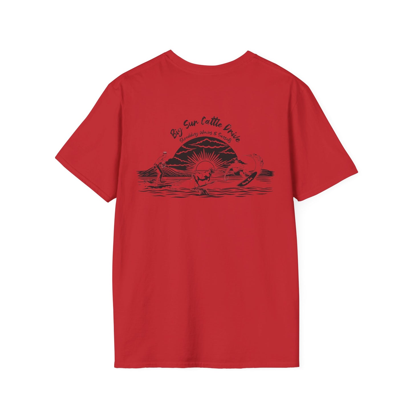 Big Sur Cattle Drive, Shredding Waves and Sunsets (Classic Tee)