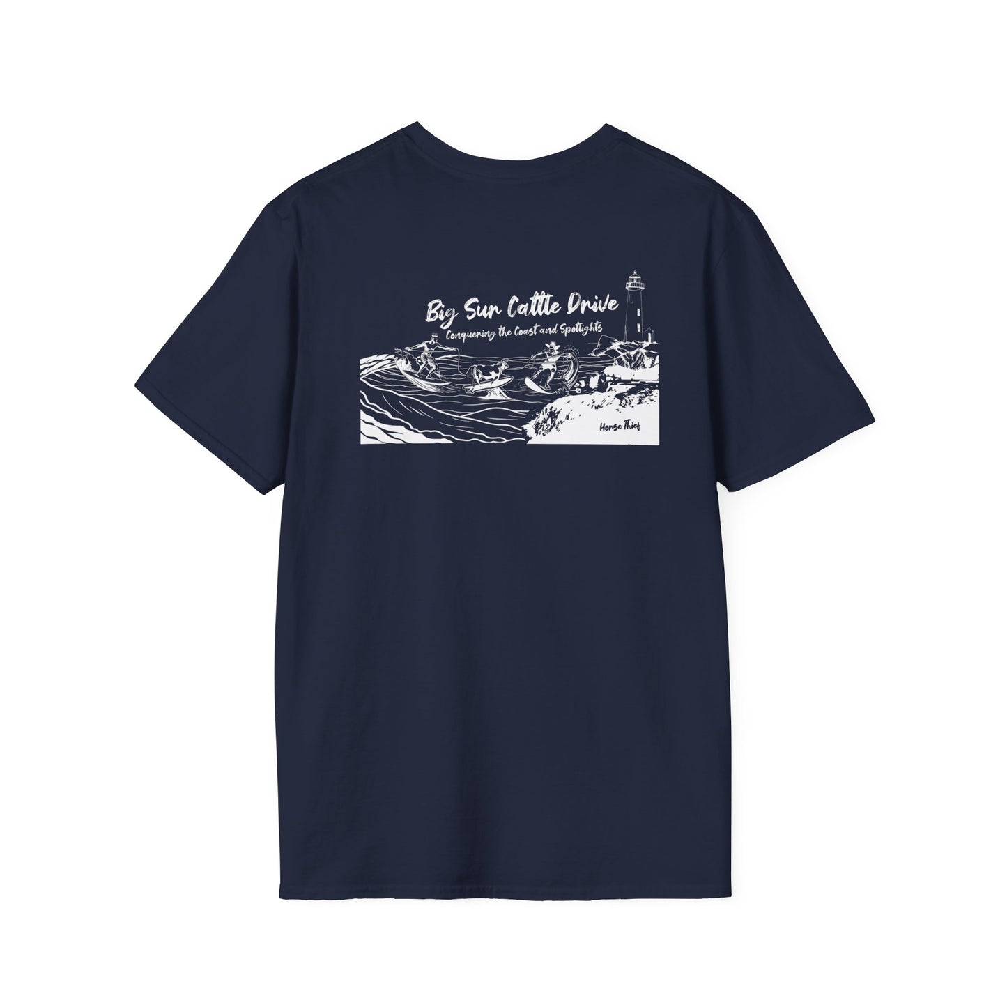 Big Sur Cattle Drive: Conquer the Coast and Spotlights Classic (Dark Tee)