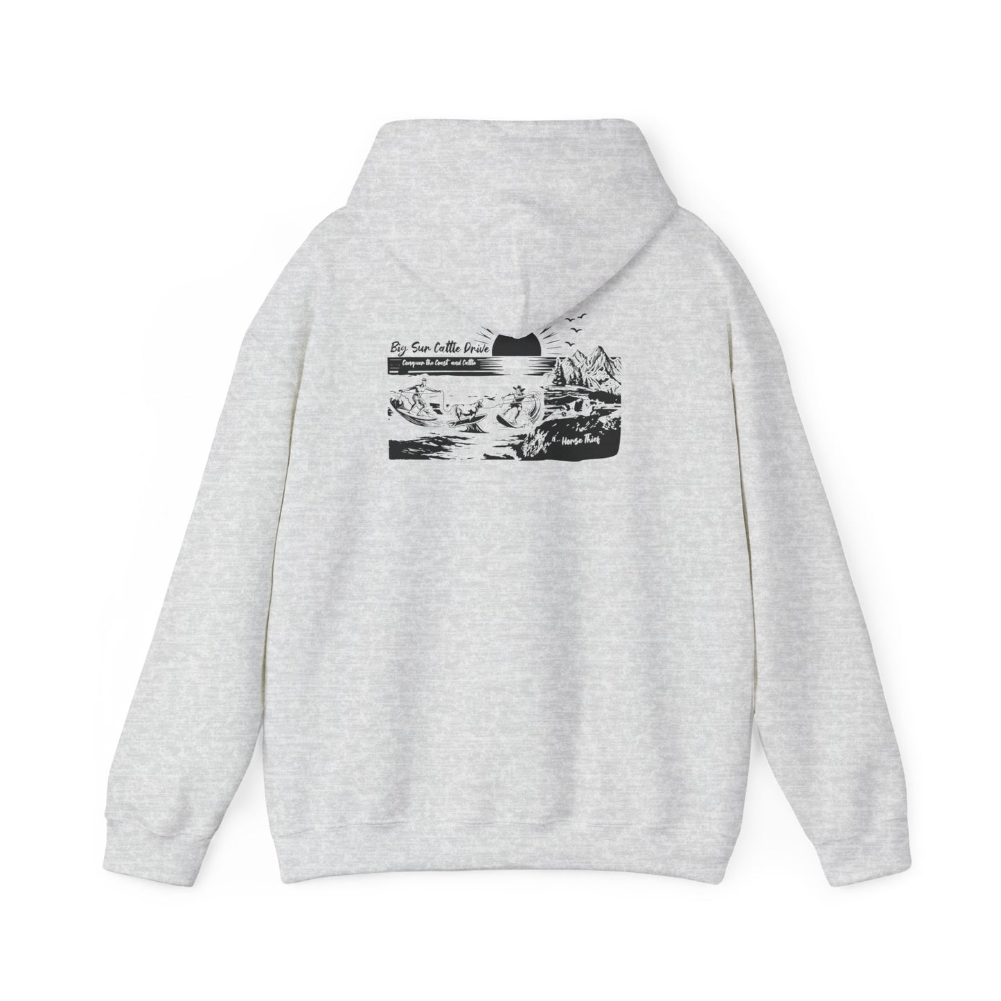 Big Sur Cattle Drive: Conquering the Coast an Cattle Hoodie