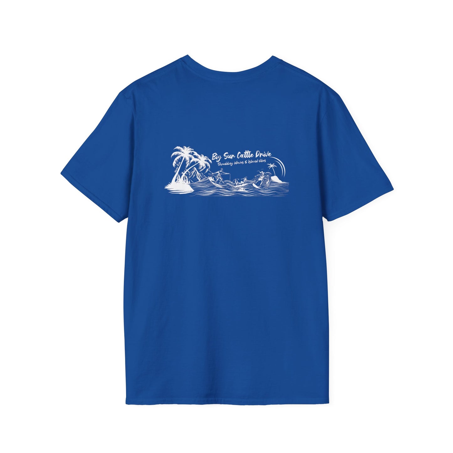 Big Sur Cattle Drive, Shredding Waves and Island Vibes (Dark Tee)