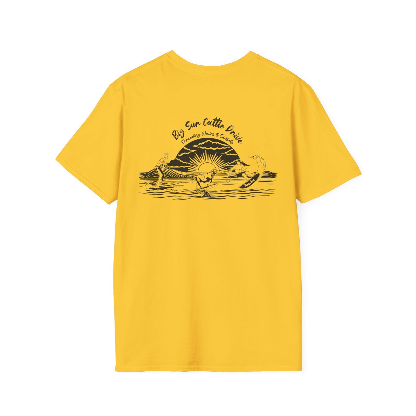 Big Sur Cattle Drive, Shredding Waves and Sunsets (Classic Tee)