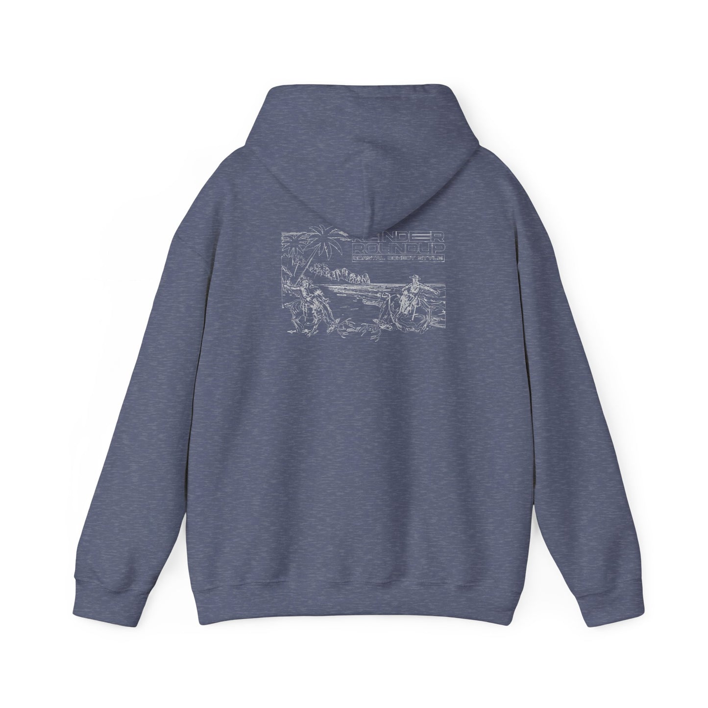 Reindeer Roundup, Coastal Cowboy Style (Dark Hoodie)