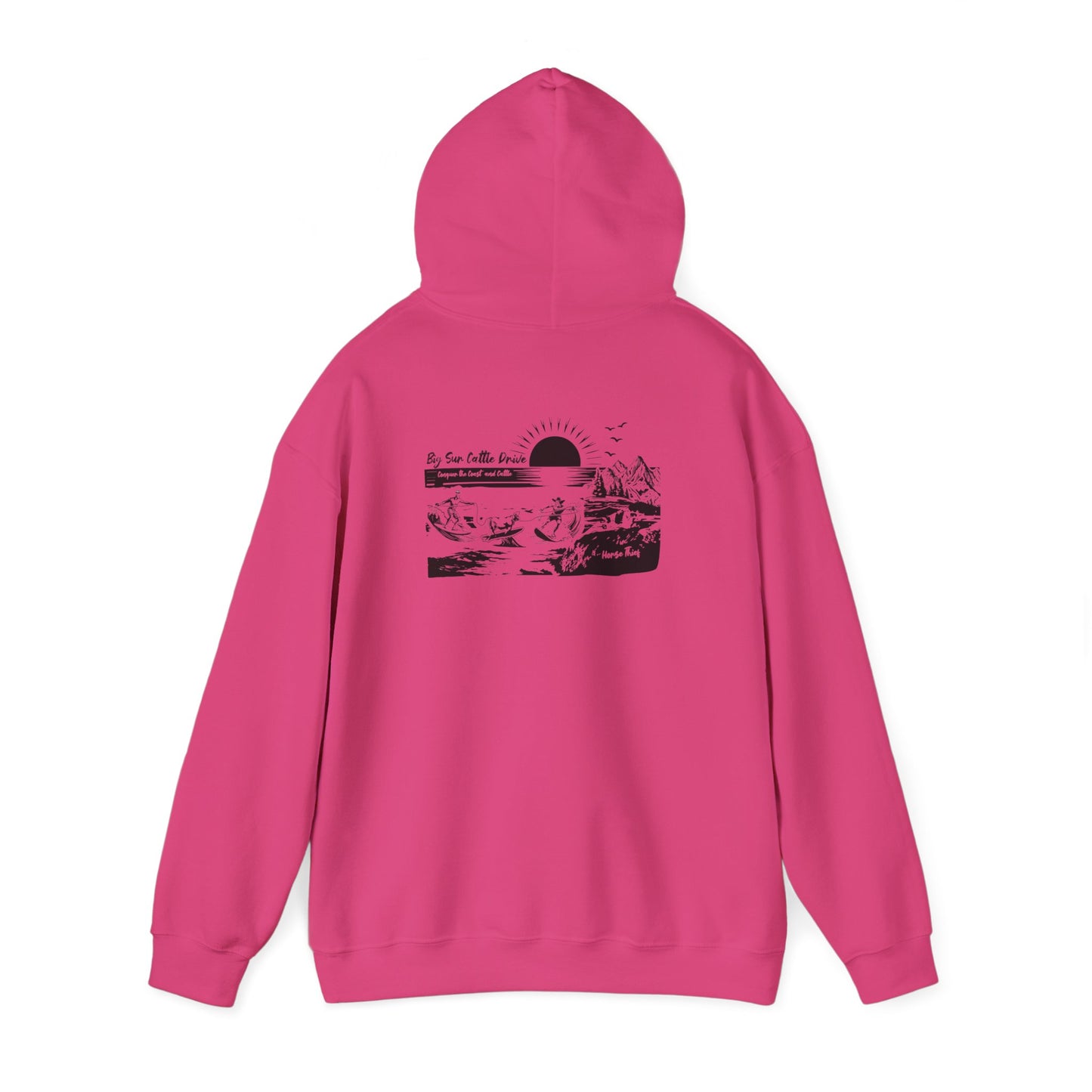 Big Sur Cattle Drive: Conquering the Coast an Cattle Hoodie