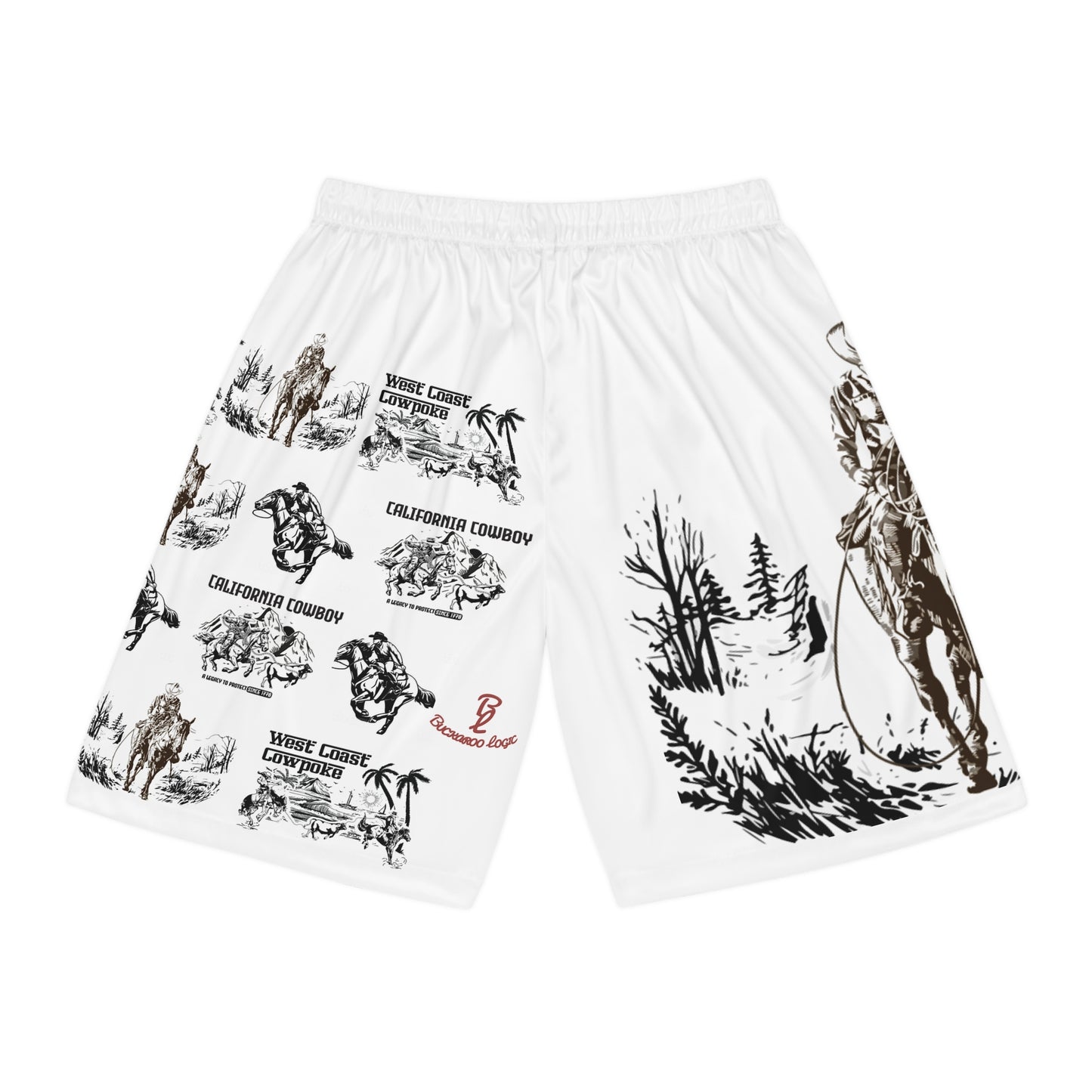 Buckaroo Logic Logo, California Cowboy, Horse Thief Collection Shorts