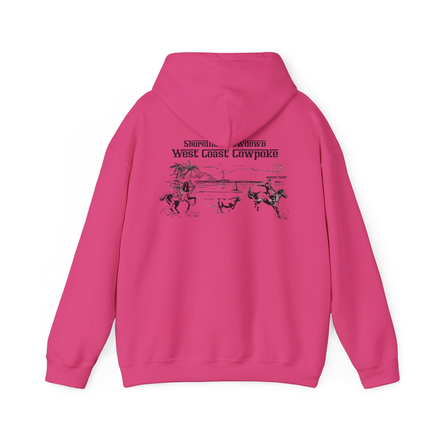 Shoreline Showdown, West Coast Cowpoke (Simplified Design) Hoodie