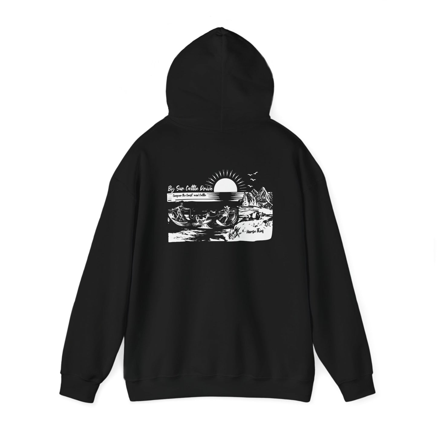 Big Sur Cattle Drive: Conquering the Coast an Cattle Hoodie