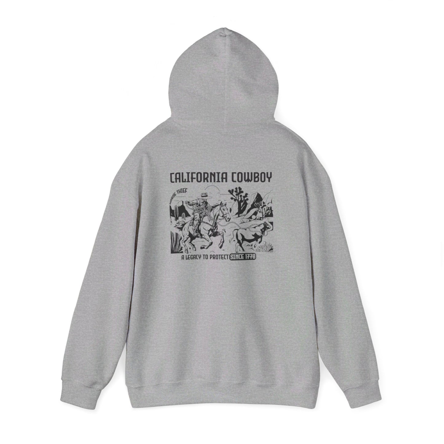 California Vaquero, A Legacy to Protect Since 1770 (High Desert Design) Hoodie