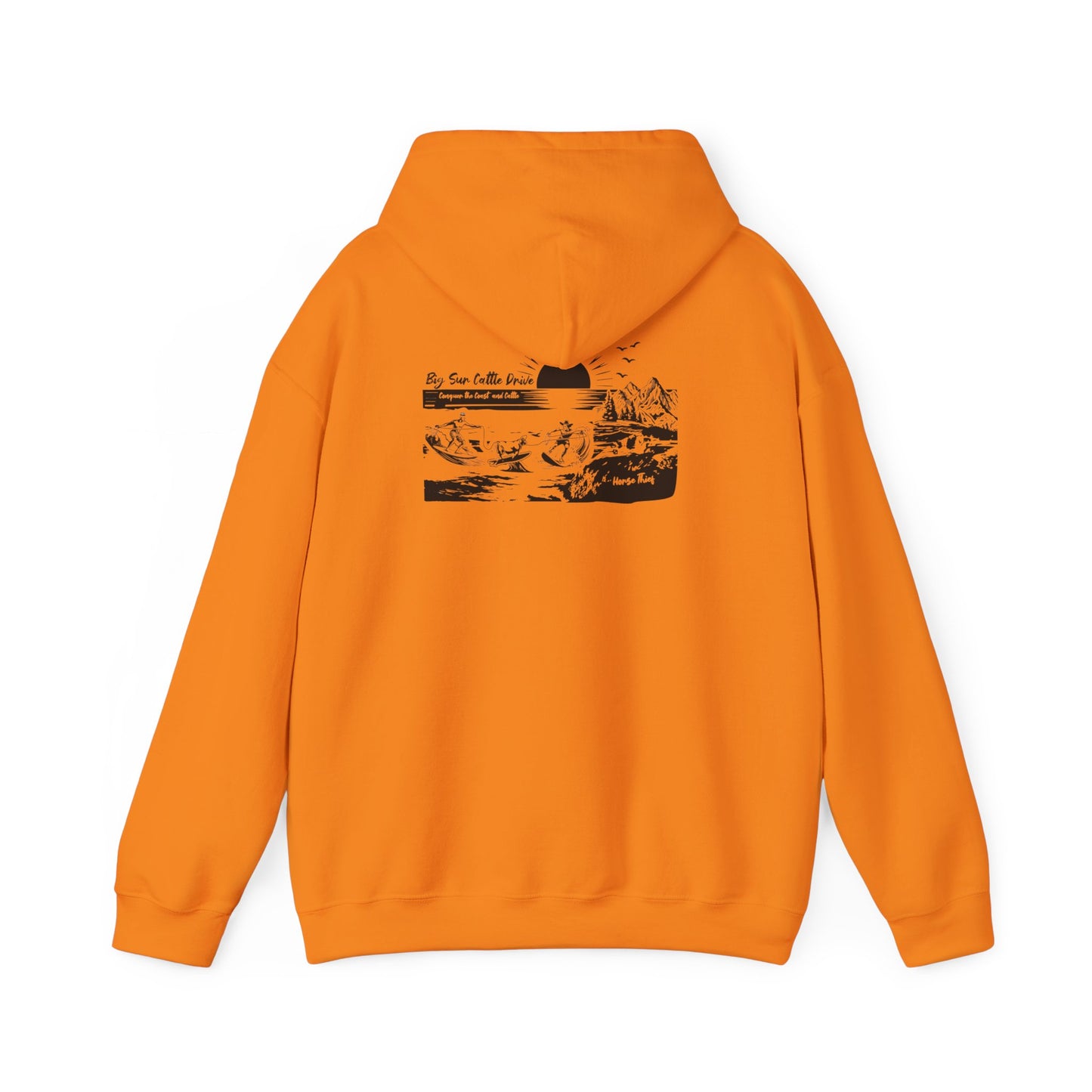 Big Sur Cattle Drive: Conquering the Coast an Cattle Hoodie