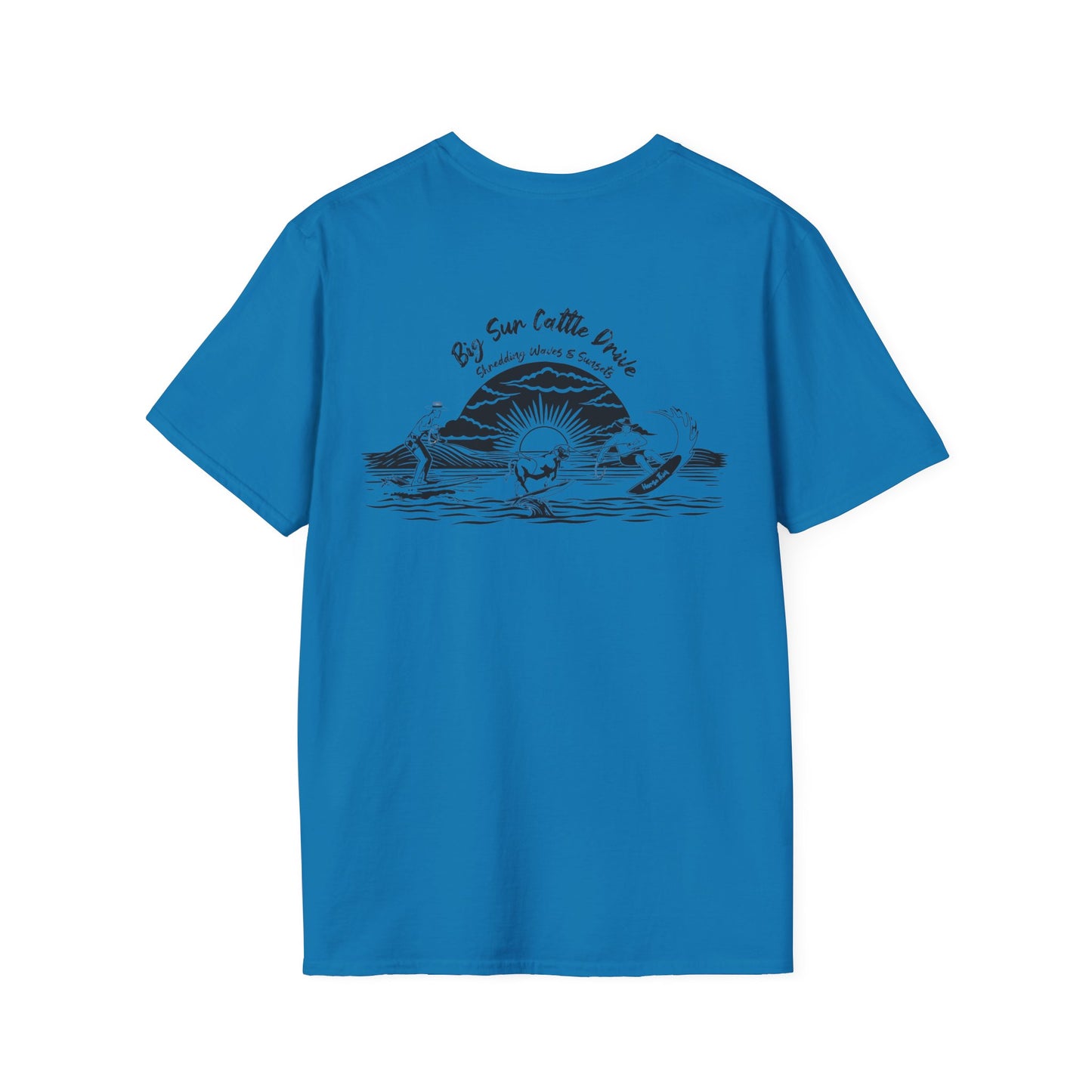 Big Sur Cattle Drive, Shredding Waves and Sunsets (Classic Tee)