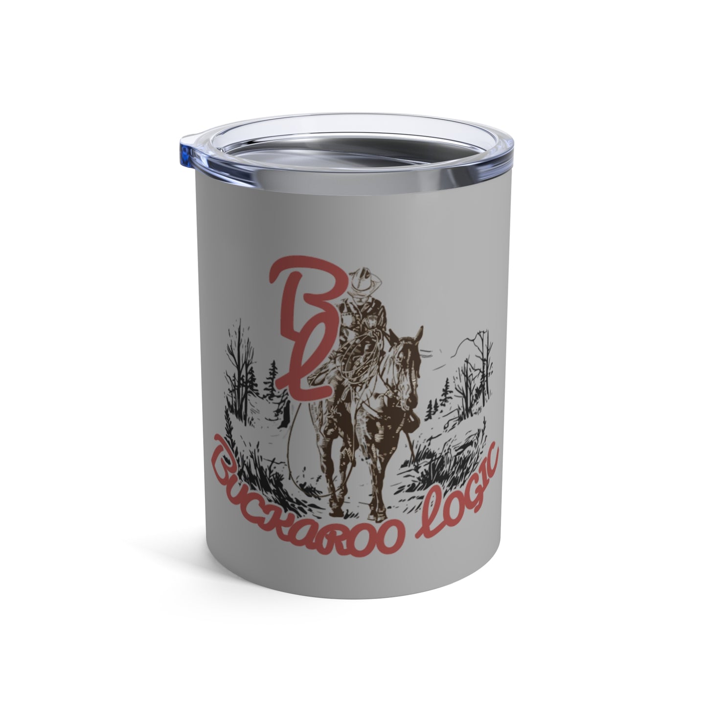 Buckaroo Logic Logo (10 oz Gray Tumbler)