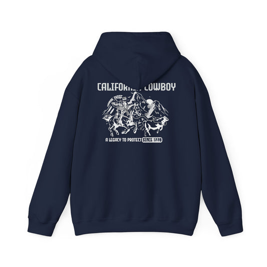 California Cowboy: A Legacy to Protect since 1770 Dark Colored Pouch Hoodies