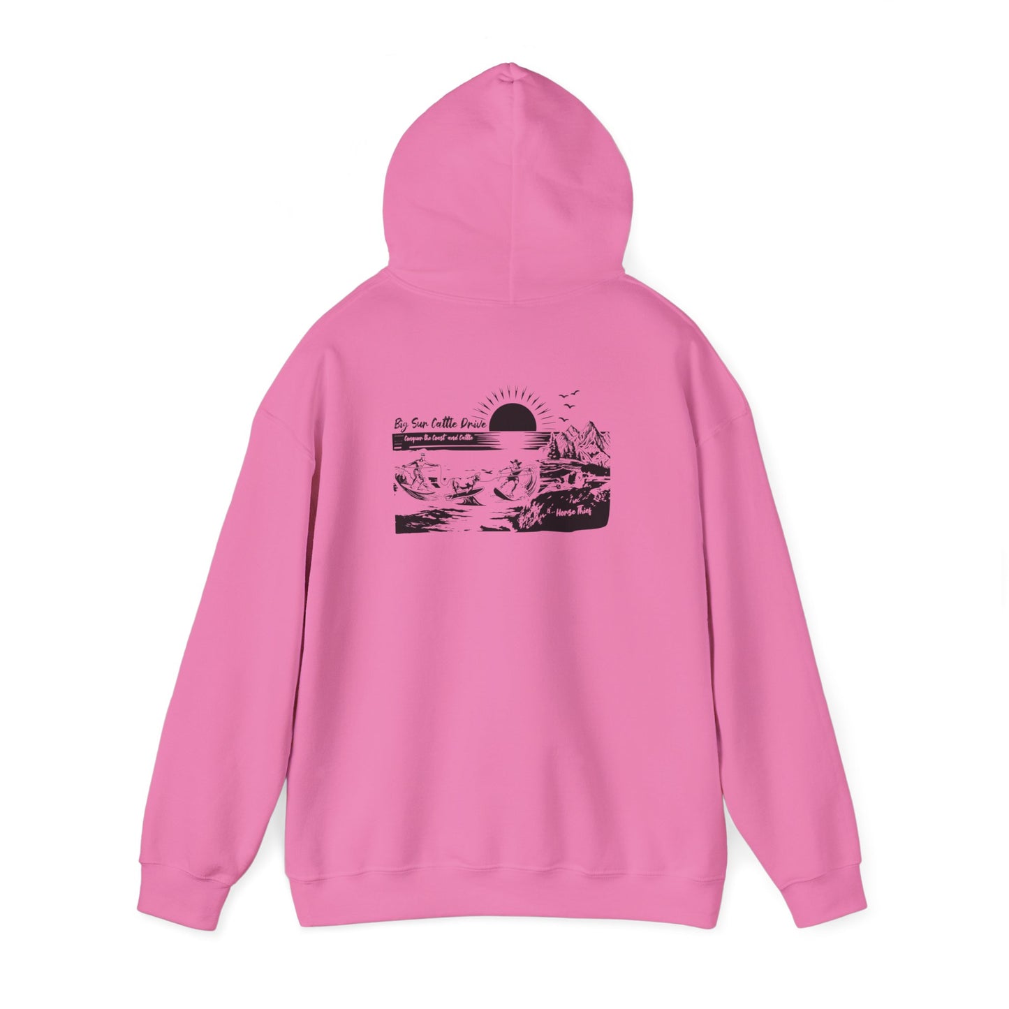 Big Sur Cattle Drive: Conquering the Coast an Cattle Hoodie