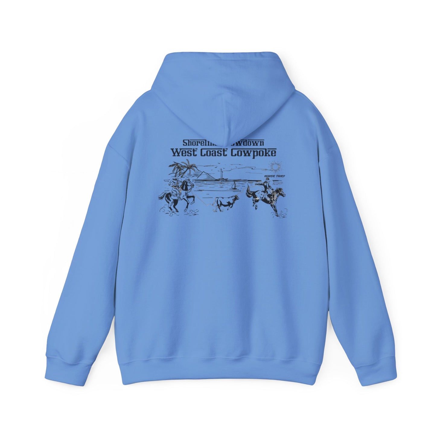 Shoreline Showdown, West Coast Cowpoke (Simplified Design) Hoodie