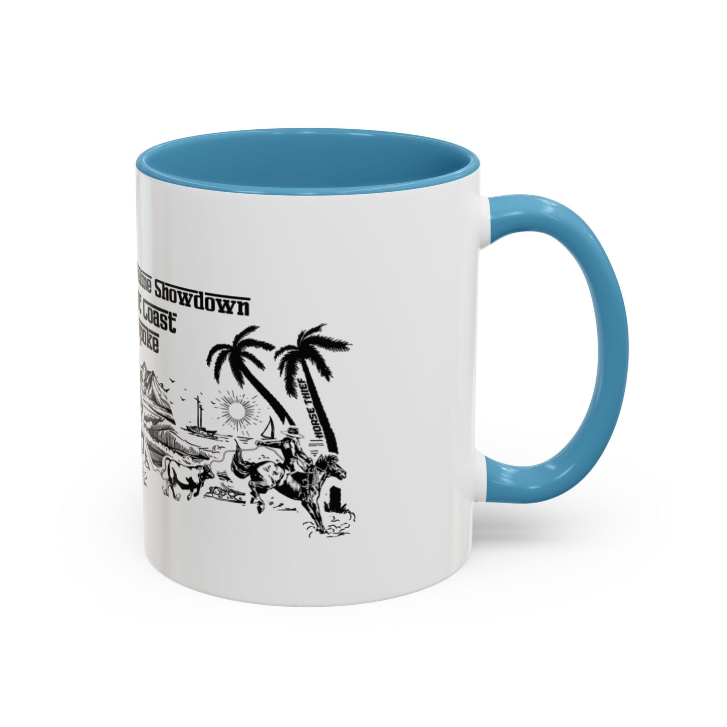 Shoreline Showdown, West Coast Cowpoke detailed Mug (11 and 15oz)