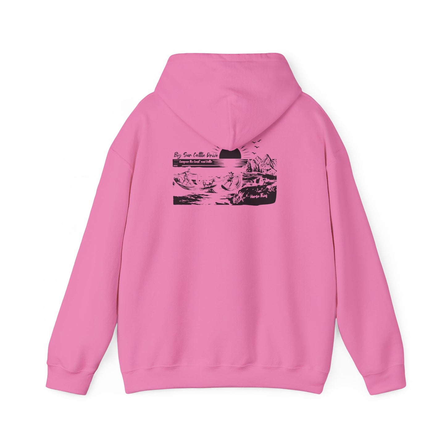 Big Sur Cattle Drive: Conquering the Coast an Cattle Hoodie