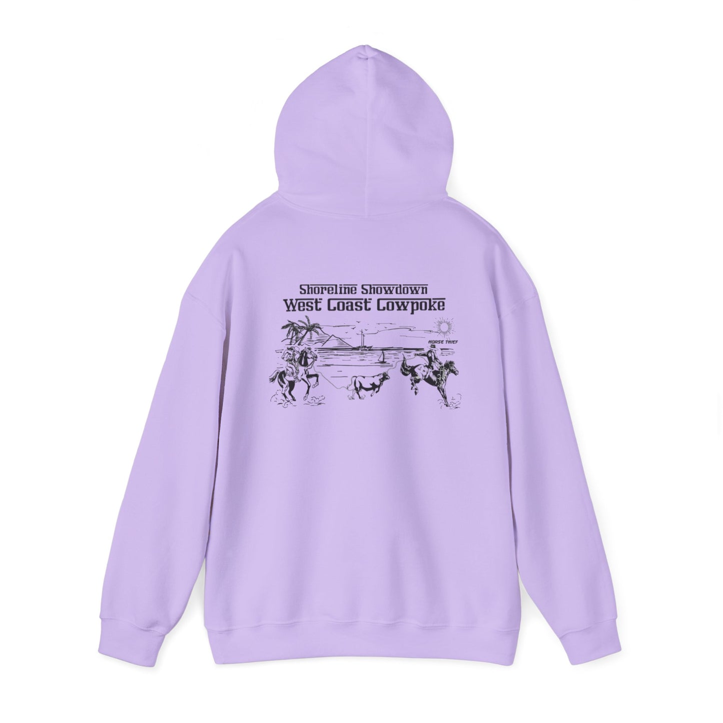 Shoreline Showdown, West Coast Cowpoke (Simplified Design) Hoodie