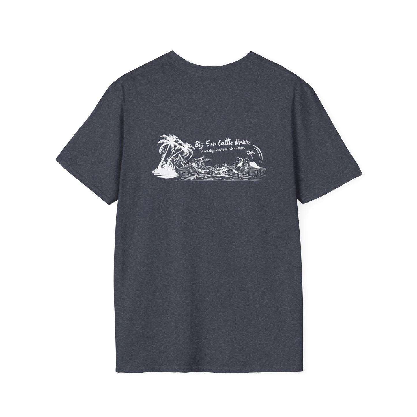 Big Sur Cattle Drive, Shredding Waves and Island Vibes (Dark Tee)