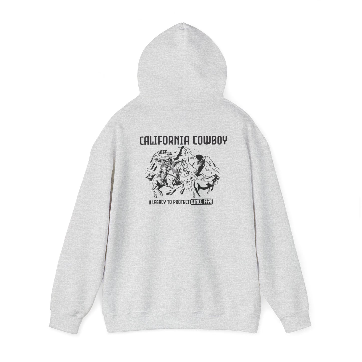 California Vaquero, A Legacy to Protect Since 1770 (Mountain Peak) Hoodie