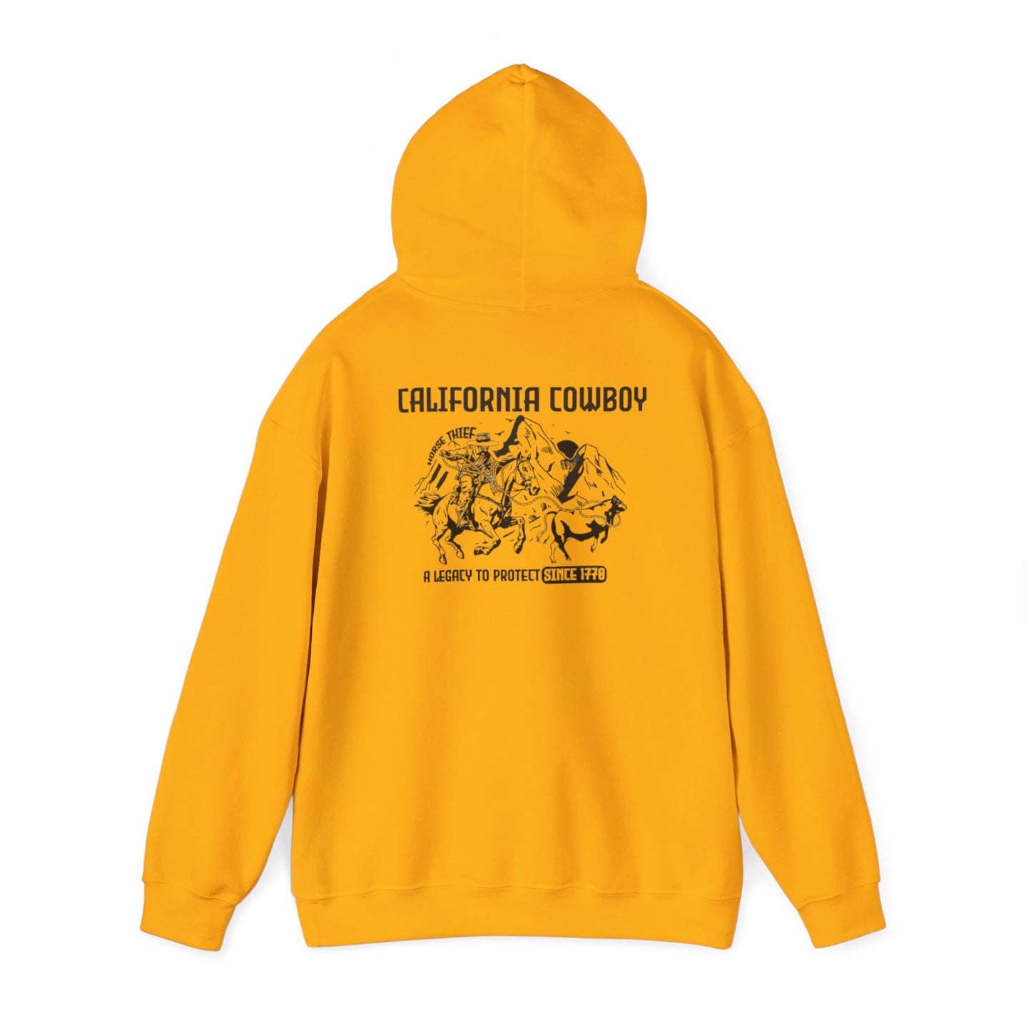 California Vaquero, A Legacy to Protect Since 1770 (Mountain Peak) Hoodie